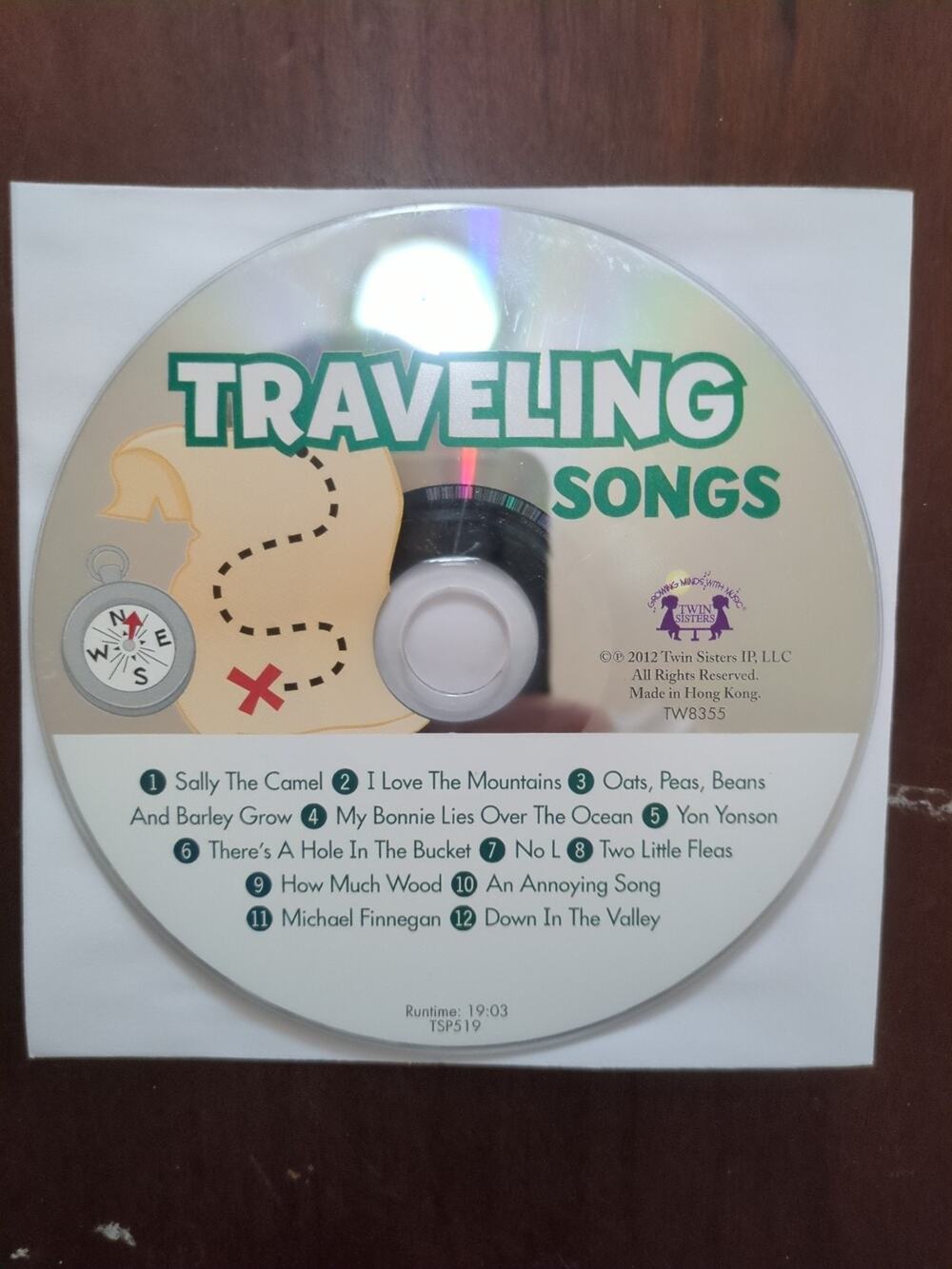 traveling songs 2012 twin sisters CD disc only